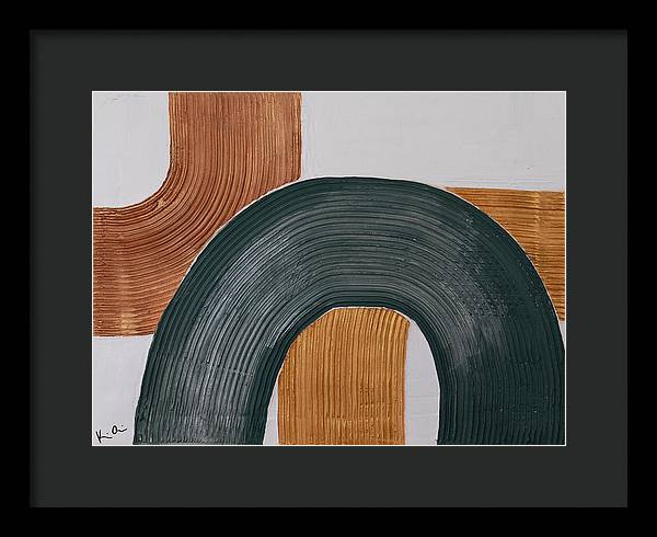 Gilded Curves - Framed Print