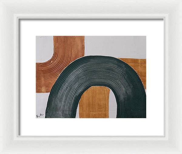 Gilded Curves - Framed Print