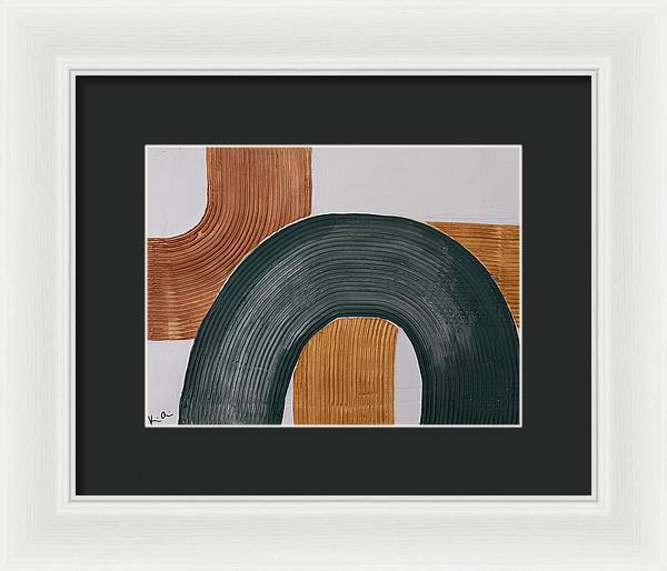 Gilded Curves - Framed Print