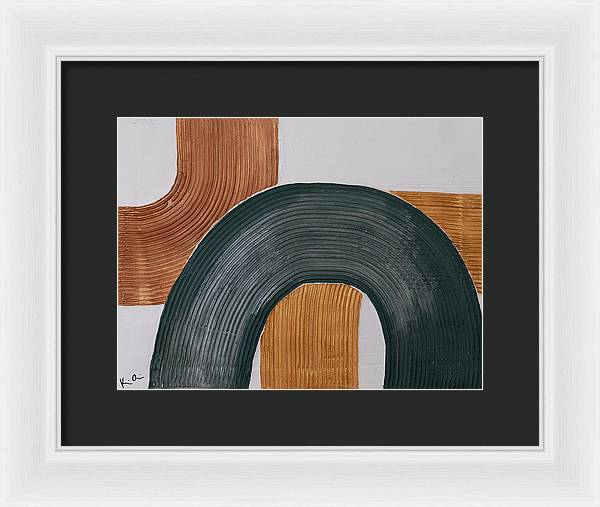 Gilded Curves - Framed Print