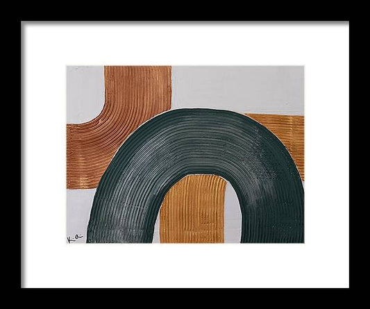 Gilded Curves - Framed Print