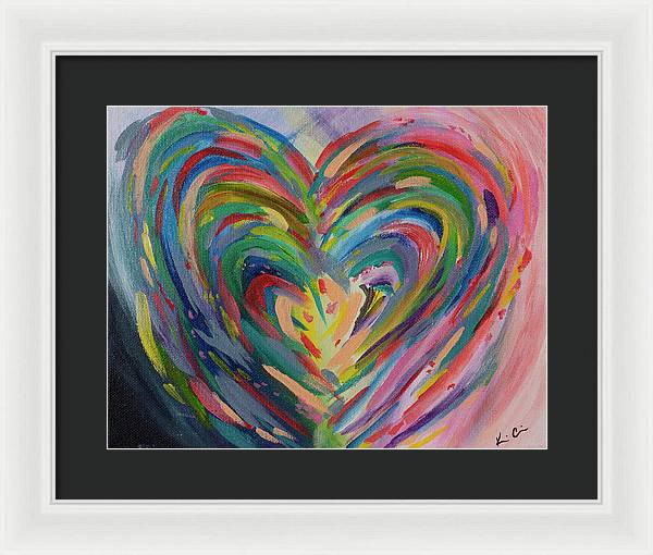 SM Hues of the Heart - Framed Print