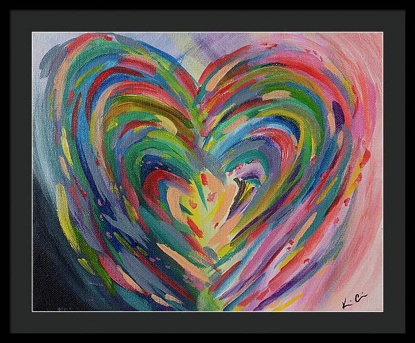 SM Hues of the Heart - Framed Print