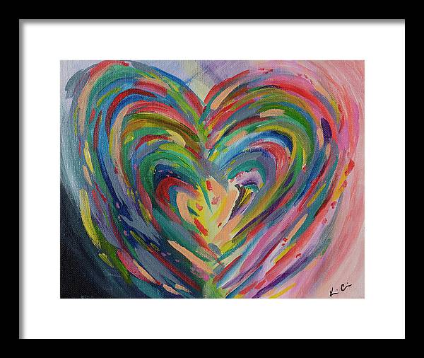 SM Hues of the Heart - Framed Print