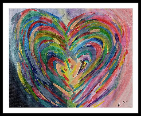 SM Hues of the Heart - Framed Print