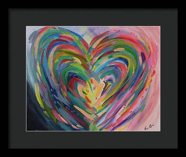 SM Hues of the Heart - Framed Print