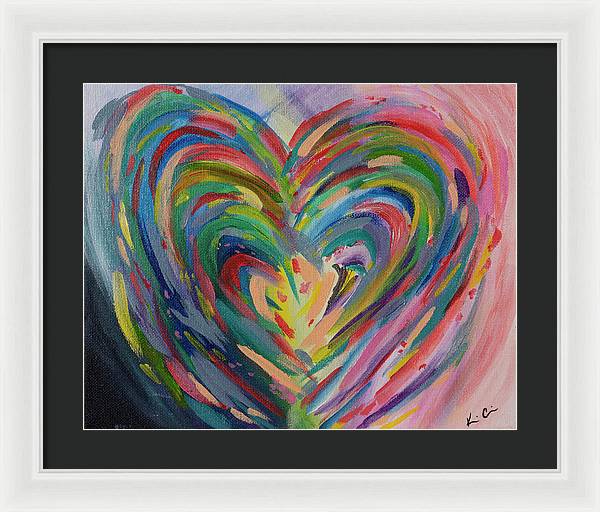 SM Hues of the Heart - Framed Print