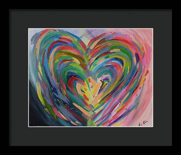 SM Hues of the Heart - Framed Print