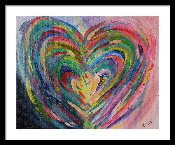 SM Hues of the Heart - Framed Print