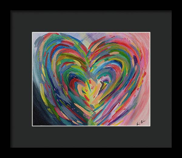 SM Hues of the Heart - Framed Print