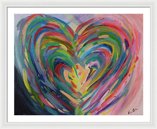 SM Hues of the Heart - Framed Print