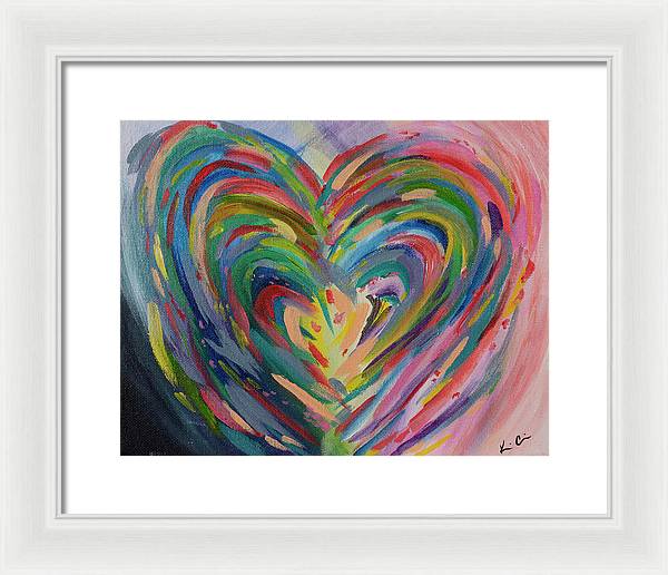 SM Hues of the Heart - Framed Print