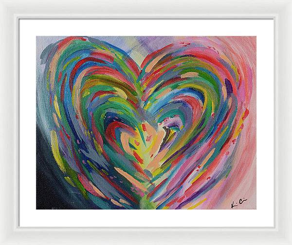 SM Hues of the Heart - Framed Print