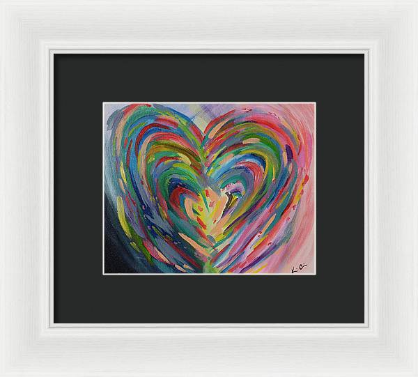 SM Hues of the Heart - Framed Print