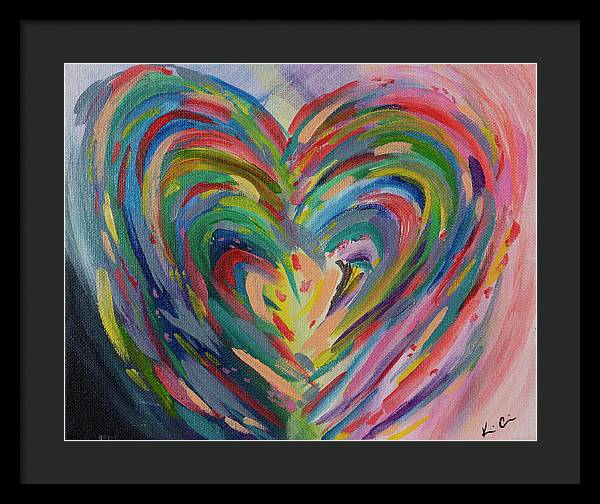 SM Hues of the Heart - Framed Print