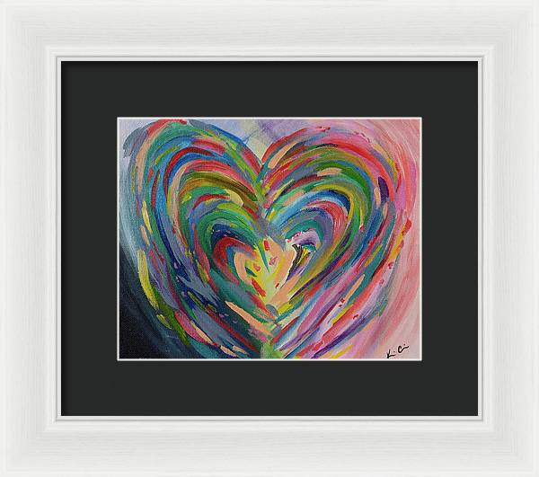 SM Hues of the Heart - Framed Print