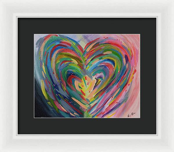 SM Hues of the Heart - Framed Print