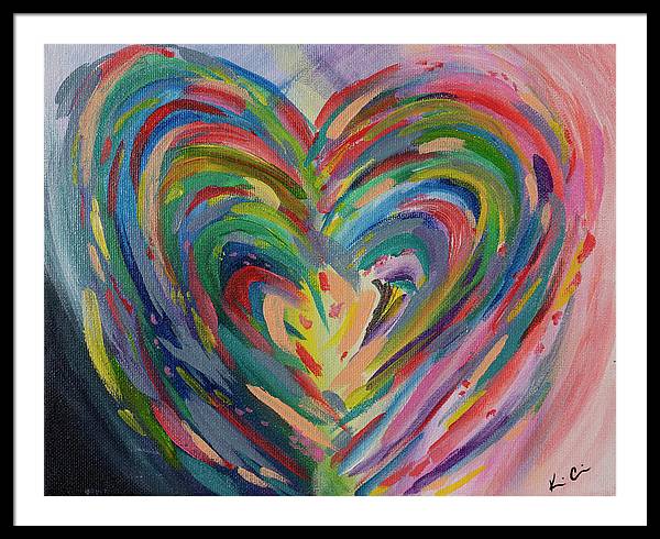 SM Hues of the Heart - Framed Print