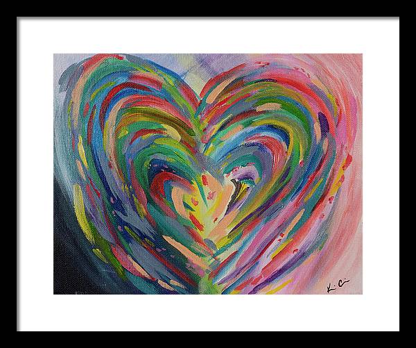 SM Hues of the Heart - Framed Print