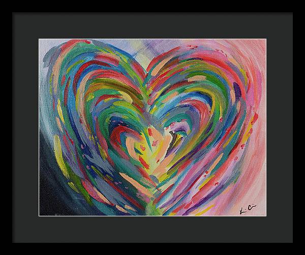 SM Hues of the Heart - Framed Print