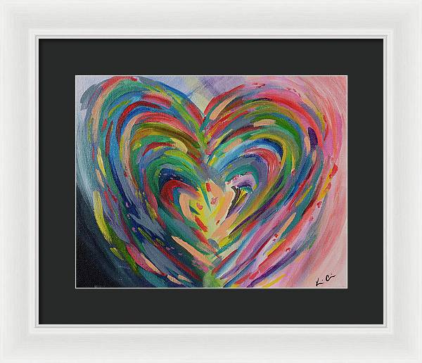 SM Hues of the Heart - Framed Print