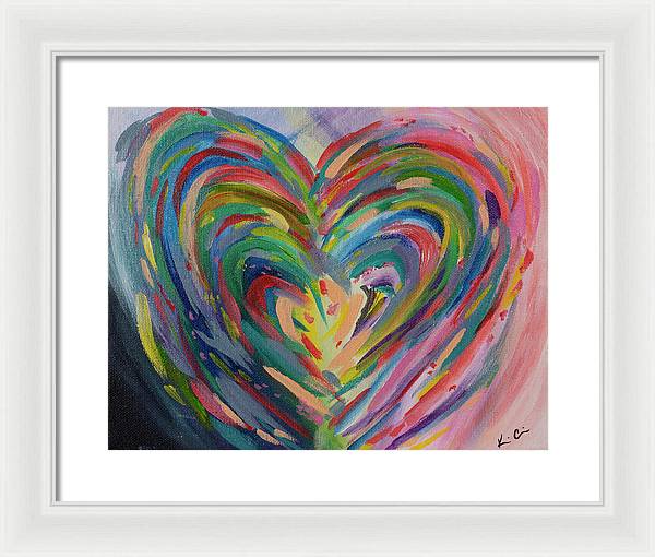 SM Hues of the Heart - Framed Print