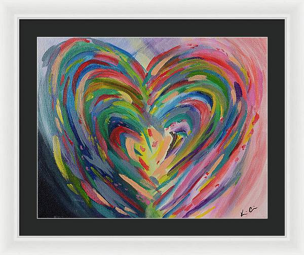 SM Hues of the Heart - Framed Print