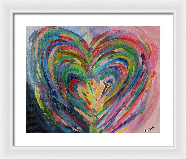 SM Hues of the Heart - Framed Print