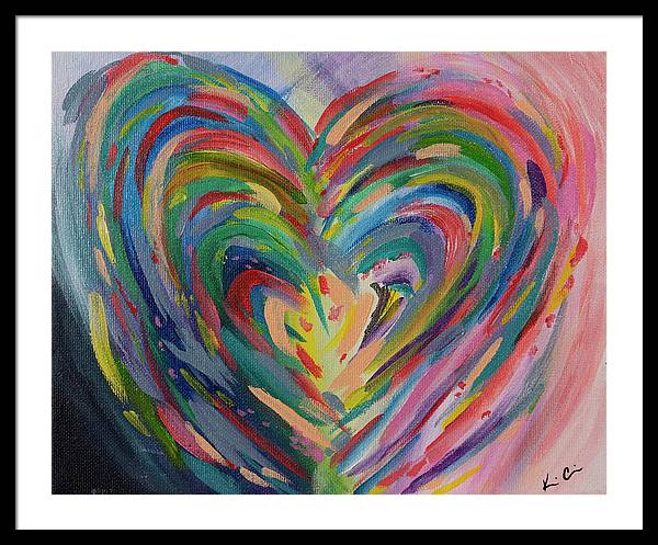 SM Hues of the Heart - Framed Print