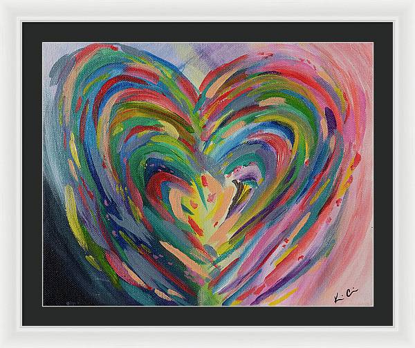 SM Hues of the Heart - Framed Print