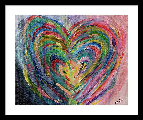 SM Hues of the Heart - Framed Print