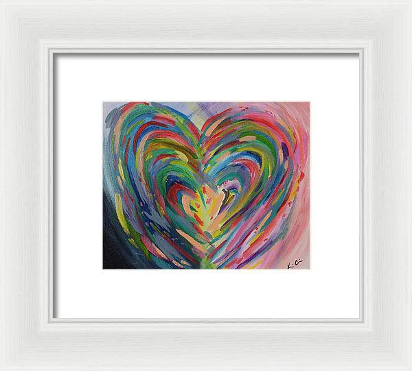 SM Hues of the Heart - Framed Print