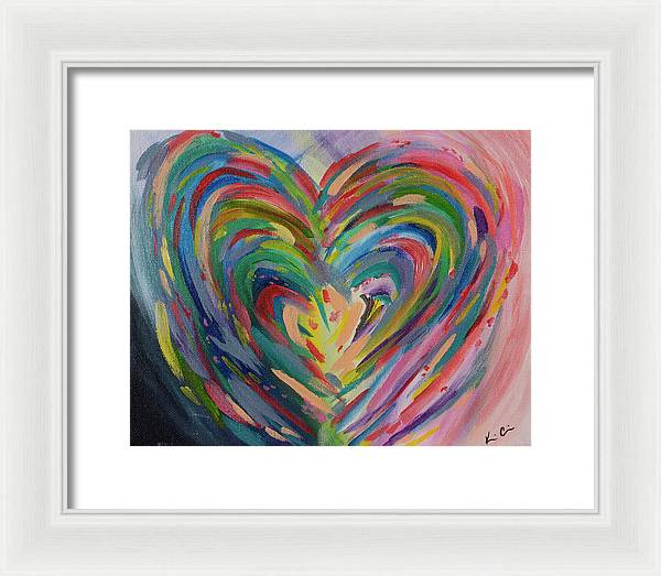 SM Hues of the Heart - Framed Print