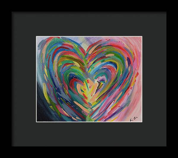 SM Hues of the Heart - Framed Print