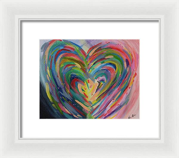 SM Hues of the Heart - Framed Print