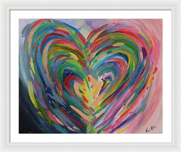 SM Hues of the Heart - Framed Print