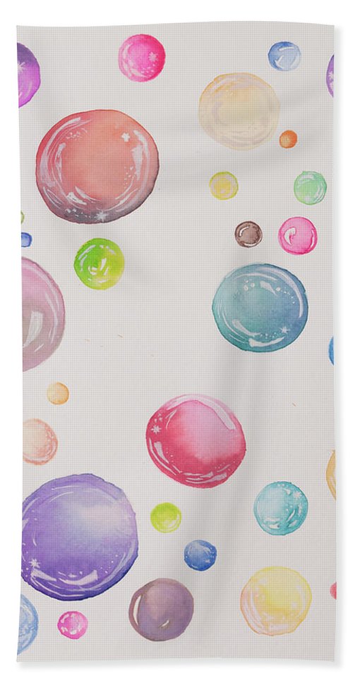 Tiny and Big Bubbles - Bath Towel