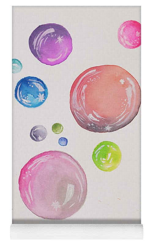 Tiny and Big Bubbles - Yoga Mat