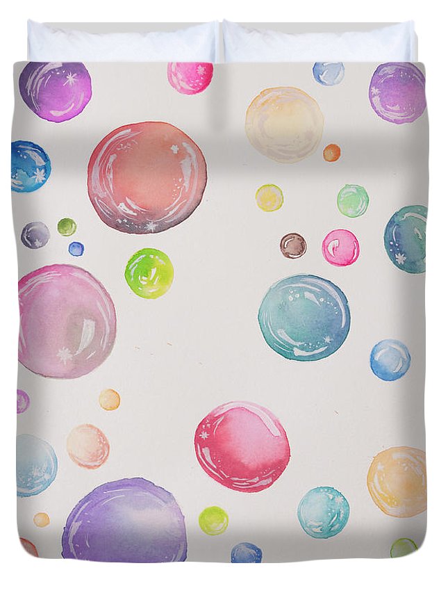 Tiny and Big Bubbles - Duvet Cover