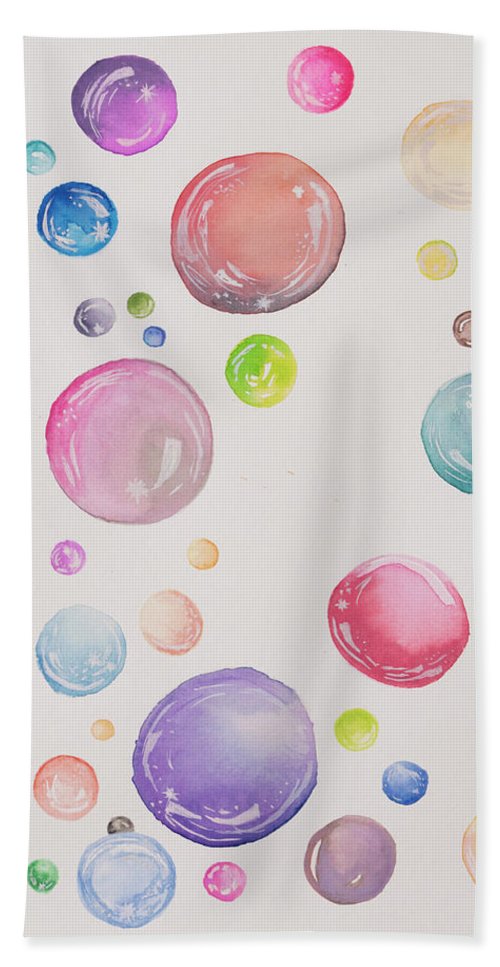 Tiny and Big Bubbles - Beach Towel