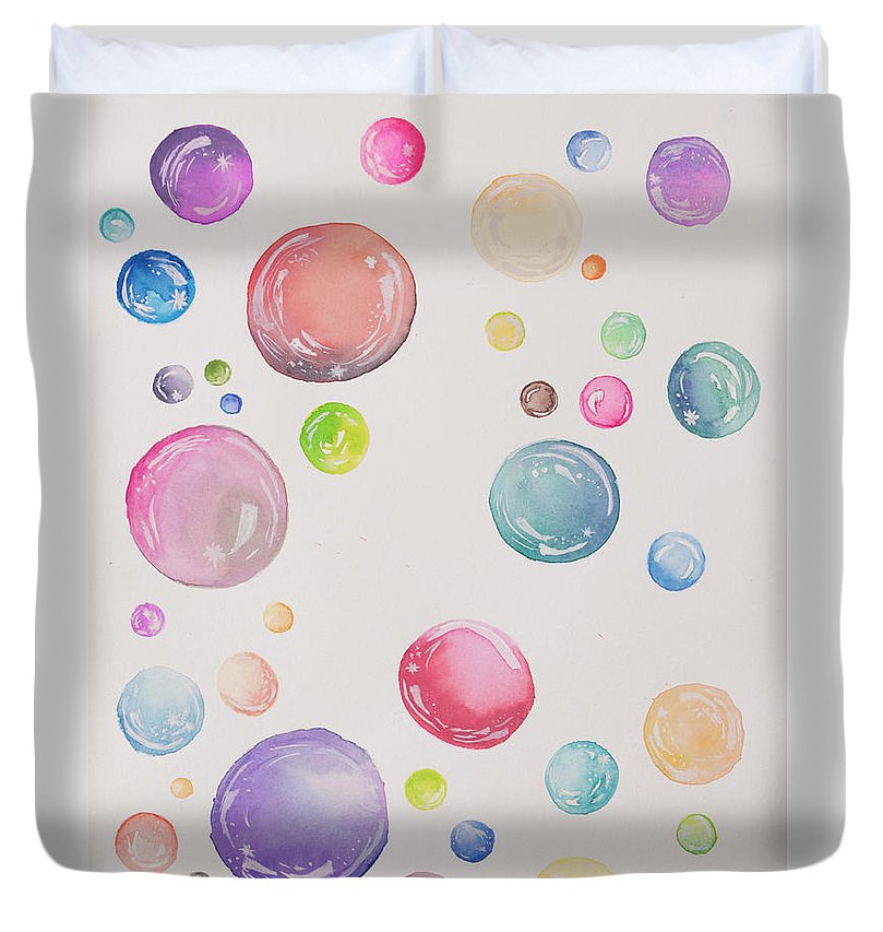 Tiny and Big Bubbles - Duvet Cover