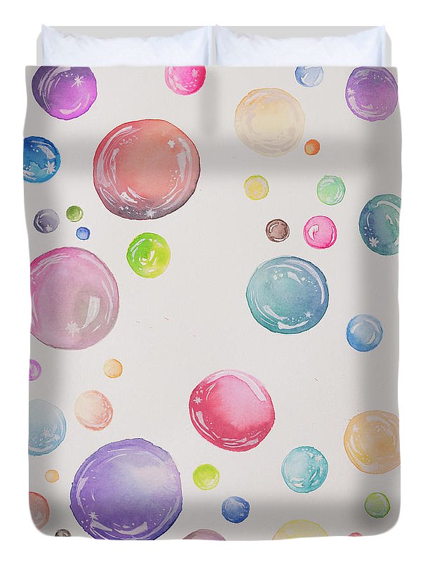 Tiny and Big Bubbles - Duvet Cover