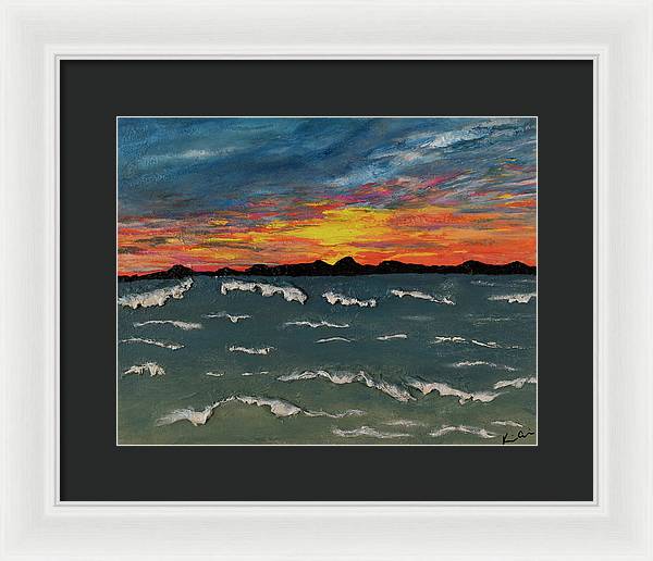 Waves of Brilliance - Framed Print