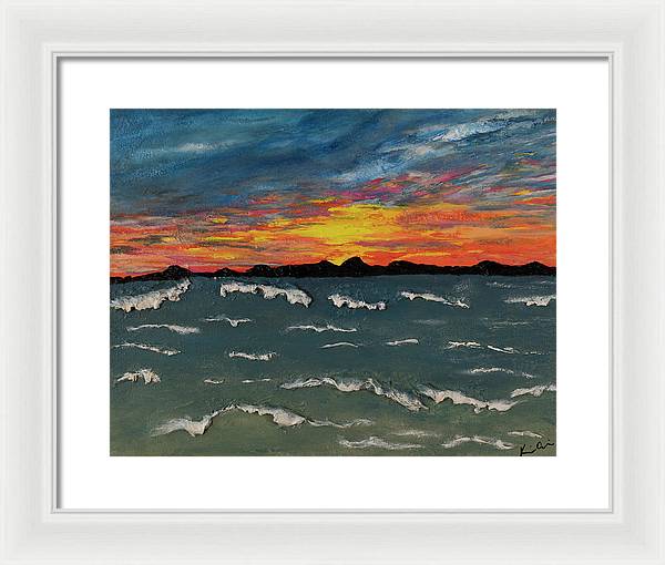 Waves of Brilliance - Framed Print