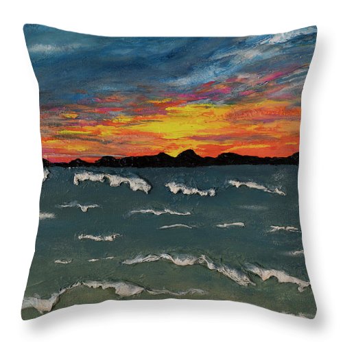 Waves of Brilliance - Throw Pillow