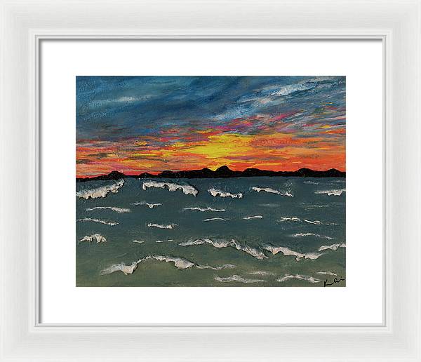 Waves of Brilliance - Framed Print