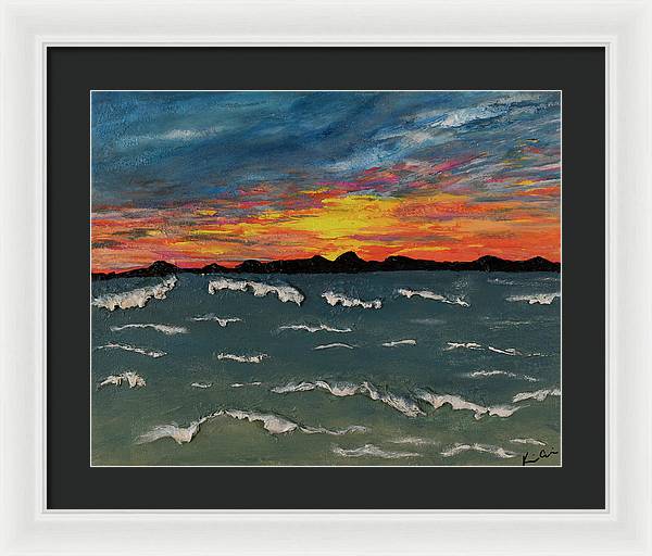 Waves of Brilliance - Framed Print