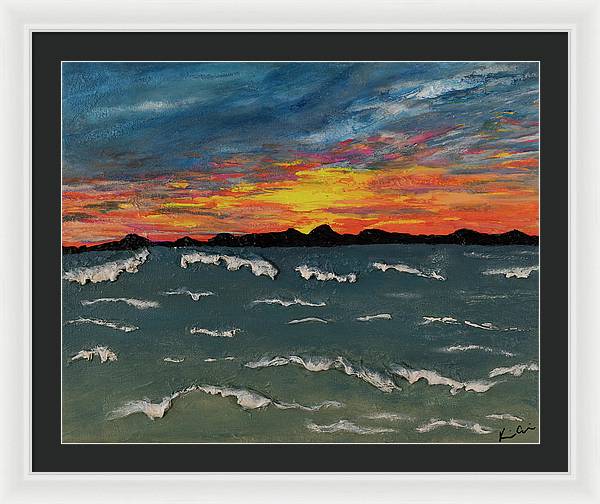 Waves of Brilliance - Framed Print