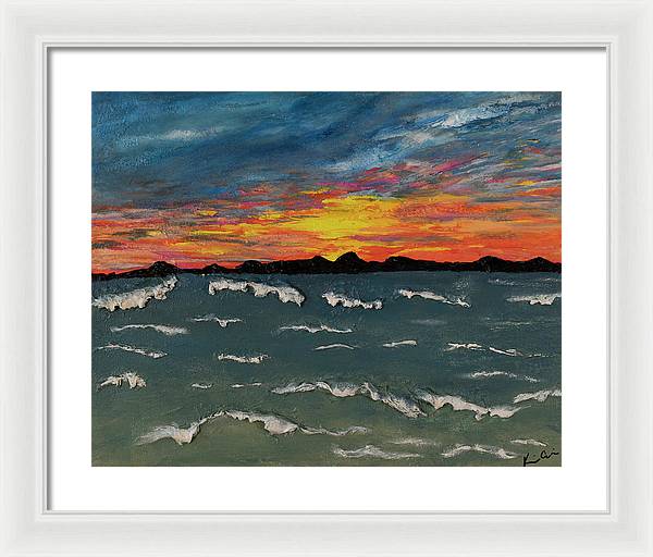 Waves of Brilliance - Framed Print