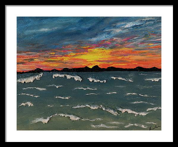 Waves of Brilliance - Framed Print